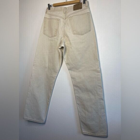 Wrangler Silver Edition Cream Jeans Size 32 Straight leg regular fit - Picture 7 of 9